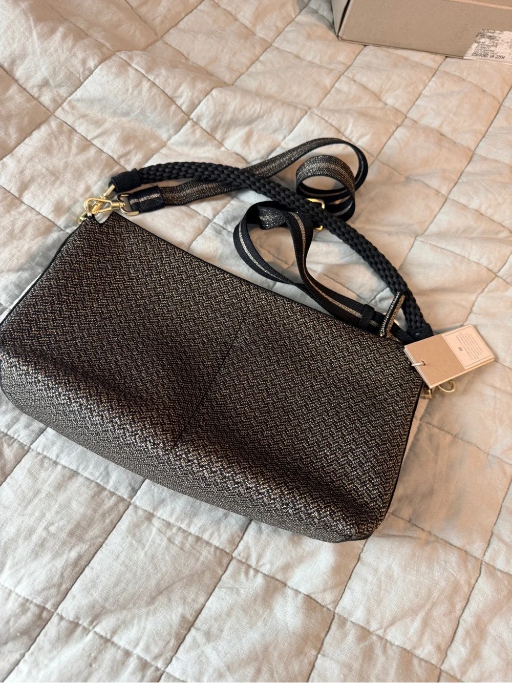 Rothy’s Daily Crossbody Sparkle Herringbone - Picture 4 of 9